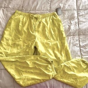 Neon green/yellow Mickey Mouse joggers XL